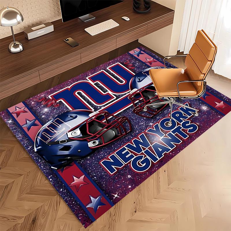 1pc New York Giants logo Print Area Rug - Soft, Washable Non-Slip Indoor Mat, Living Room, Home Office Decorative Rug,Office Decorative