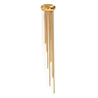 Youthway Trendiger Luxus Gold Edelstahl Quaste Ohrclip Für Frauen Wasserdicht Antiallergischer Schmuck Neuankömmling