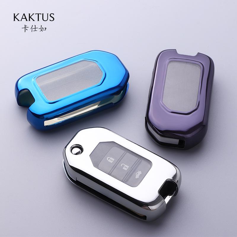 Tpu Full Protect Key Shell Cover Key Case For Honda Civic Cr-V Hr-V Accord Jade Crider Odyssey - Remote Protector