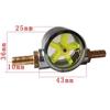 Water Flow Meter for CNC Router Spindle Cooling with Transparent Inspection Window and Precise Flow Indication Capability