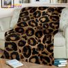3D Wild Sexy Leopard Stripe Print Blanket,Soft Throw Blanket for Home Bedroom Bed Sofa Picnic Travel Office Cover Blanket Kids