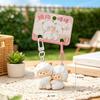 2Pcs Cute Matching Lamb Magnetic Keychain Adorable Cartoon Design For Bag Decor Couple Gifts
