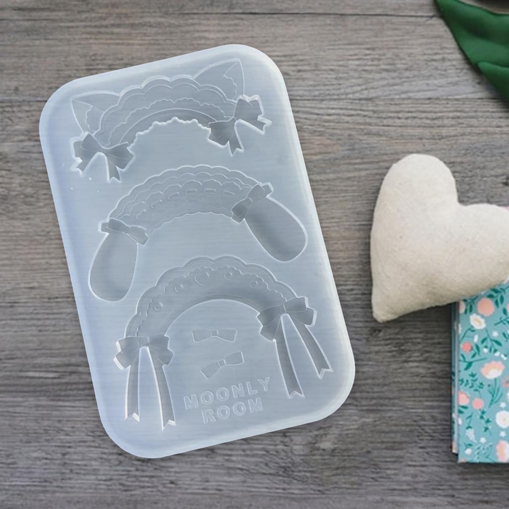 Practical Silicone Maid Headband Accessories Mould Unique Epoxy Resin Jewelry Making Molds for Crafting Enthusiasts