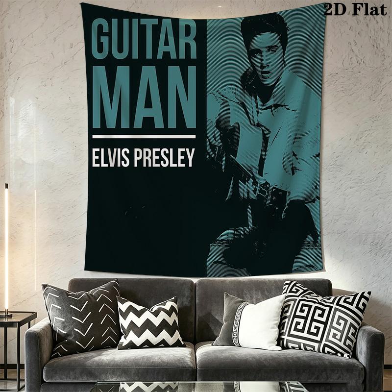 Elvis Presley Vintage Poster Print Tapestry Wallmounted Background Cloth Atmospheric Background Cloth Gift Work Of Art