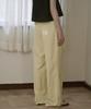 Mosyupamosyu Summer Wide Elastic Waist Pants [Butter Yellow]