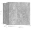 VidaXL Bedside Table Concrete Grey 30.5x30x30 Cm Engineered Wood 3079718