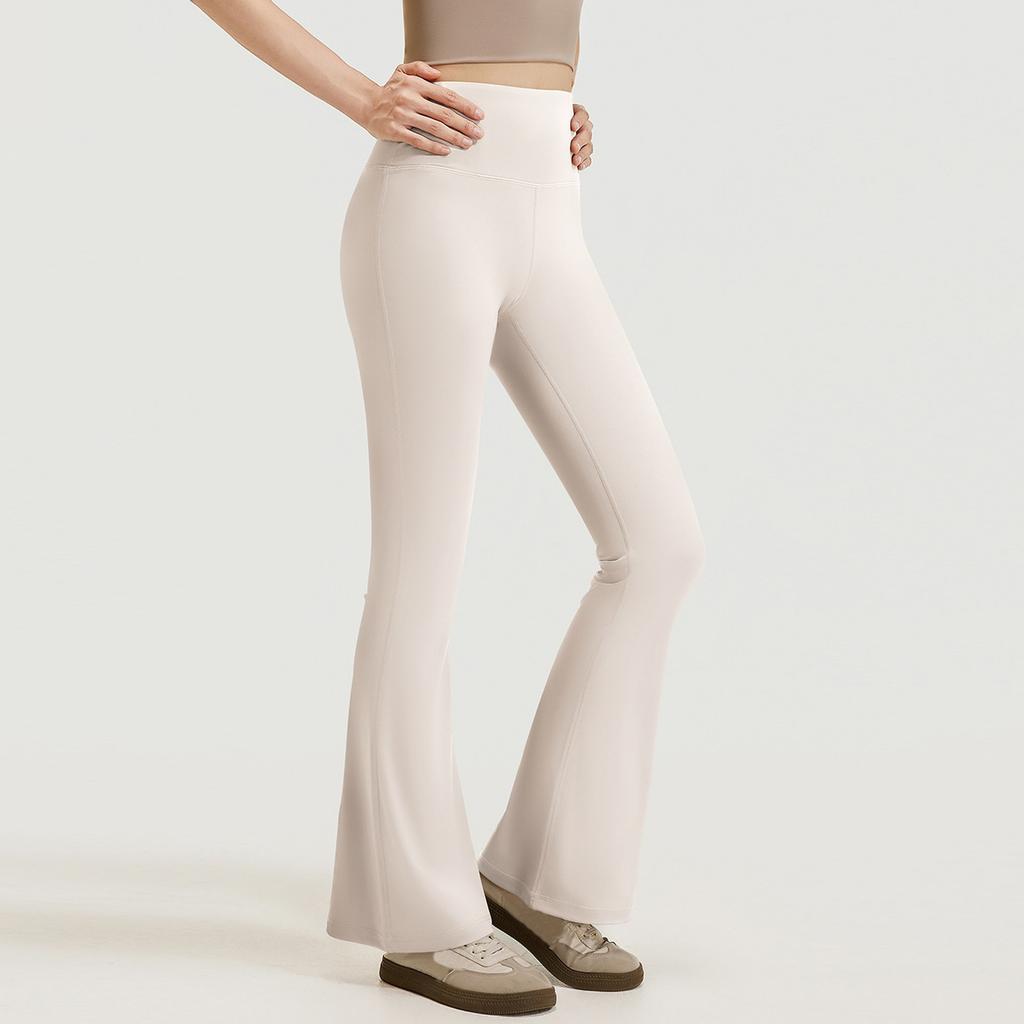 Womens Pants Casual  Pants With Pockets Pull On Flare Slacks High Waist Stretchy Trousers