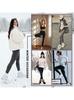 Women's High Waist Yoga Pants - White Fleece, Butt Lifting, Pocket, Sports, Elastic Base Layer, Plus Velvet, Thick.