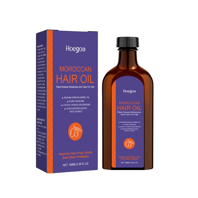 Deep Nourishing Moroccan Hair Oil Repair Damaged Dry Hair Moisturizer Smoothing Serum for Home or Salon