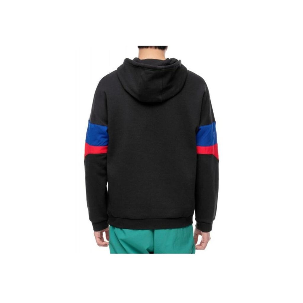 adidas Originals Men's Black Color-Block Sleeve Hoodie ED7173