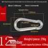 M12*140mm Galvanized Iron Safety Carabiner