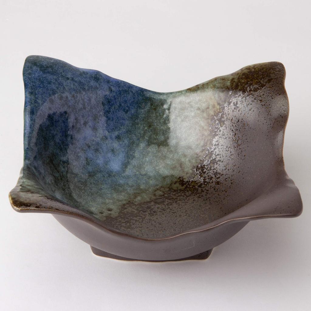 Mino Ware Tsukiakari Square Bowl K80125