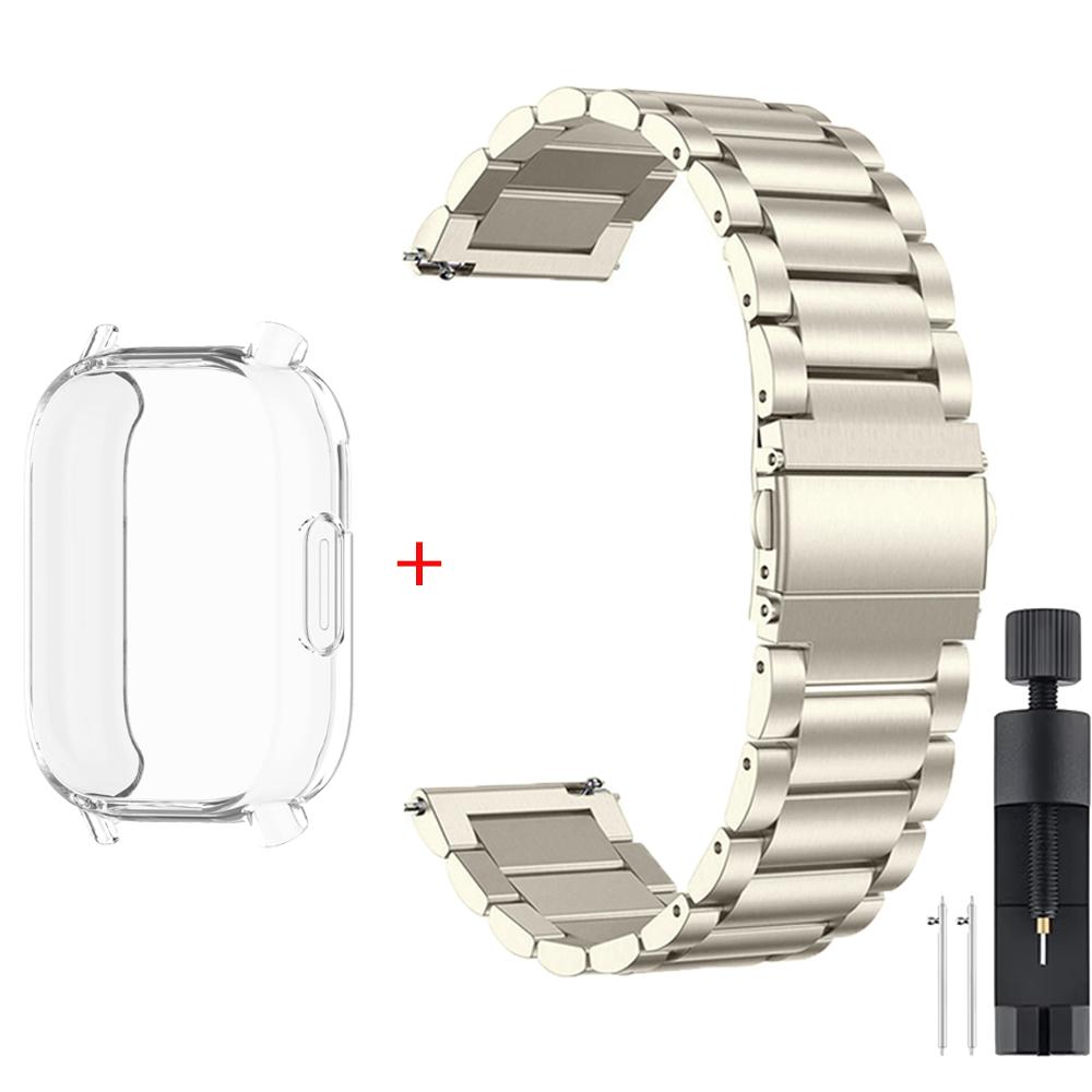 Case+Luxury Metal Strap For Redmi Watch 5 Active TPU Soft Case For Xiaomi Redmi Watch 5 Lite Stainless Steel Watchband Correa