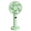 LCD Display Mini Fan With Phone Holder 5-Speed Wind Desk Fan Portable Charging Fan