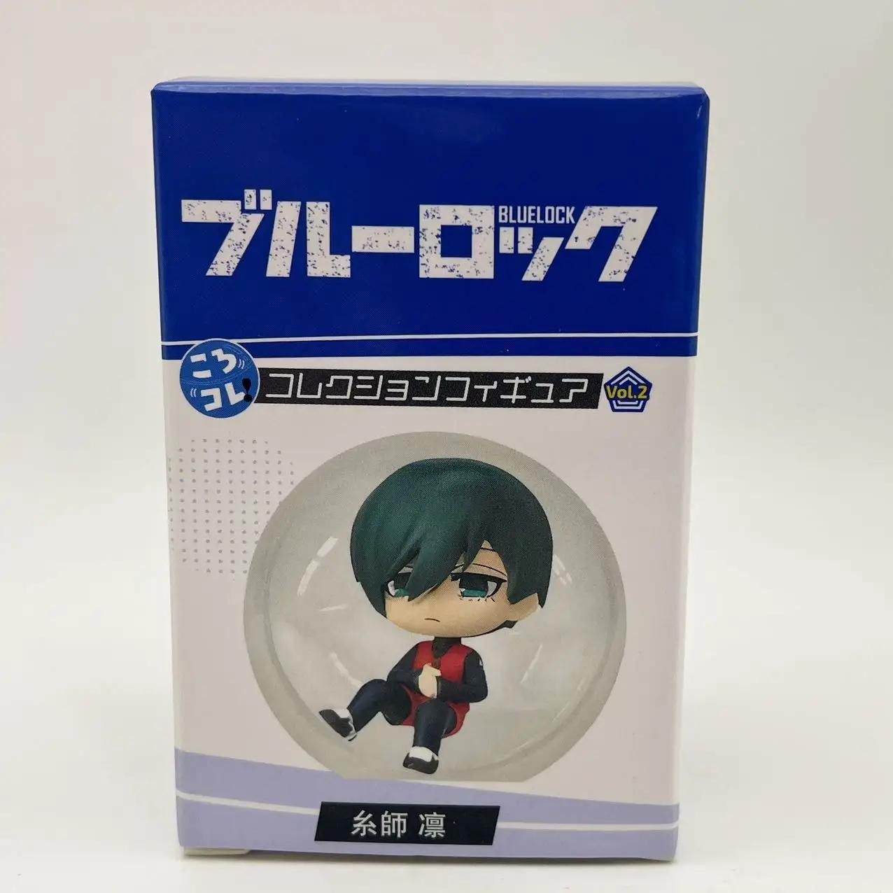 

Anime Figure Blue Lock Blind Box Jiro Hayase Hinata Kageura Chigiri Hyoma Capsule Toys Cute Doll Model Desktop Ornament Gift