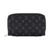 Portofel din pânză cu imprimeu logo Zippy și închidere cu fermoar Portofel bărbați Negru M61698