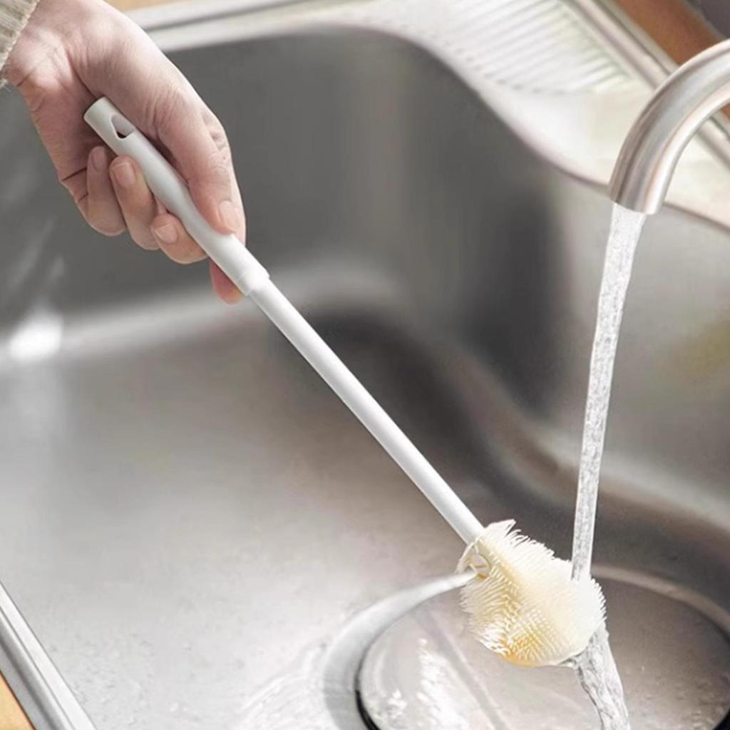 Water Bottle Brush 360 Flexible Glasswares Cleaning Brush Long Handle Washer Scrubber Cleaner For Kitchen Household Mugs Water