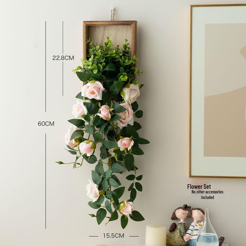 Stylish Daisy Pendant Faux Flower Vine for Indoor Wall Decoration and TV Background