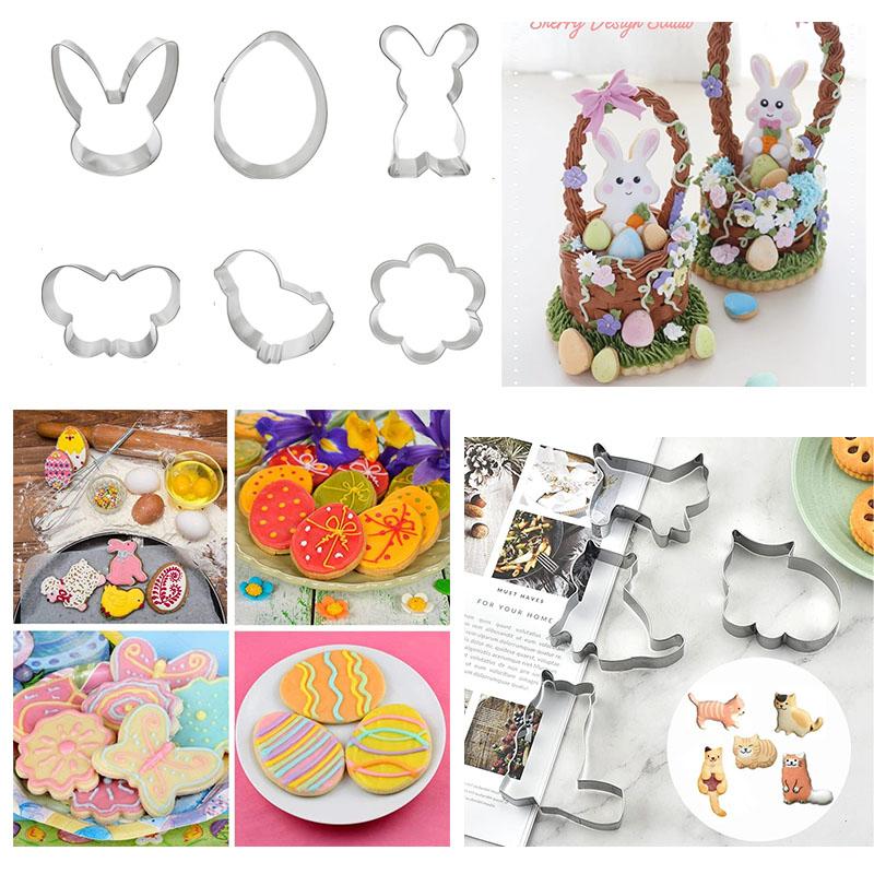 Thanksgiving and Cat-Shaped Cookie Cutter Stainless Steel Biscuit Molds for Baking Pastry Fondant Cake Decoration Kitchen Tools