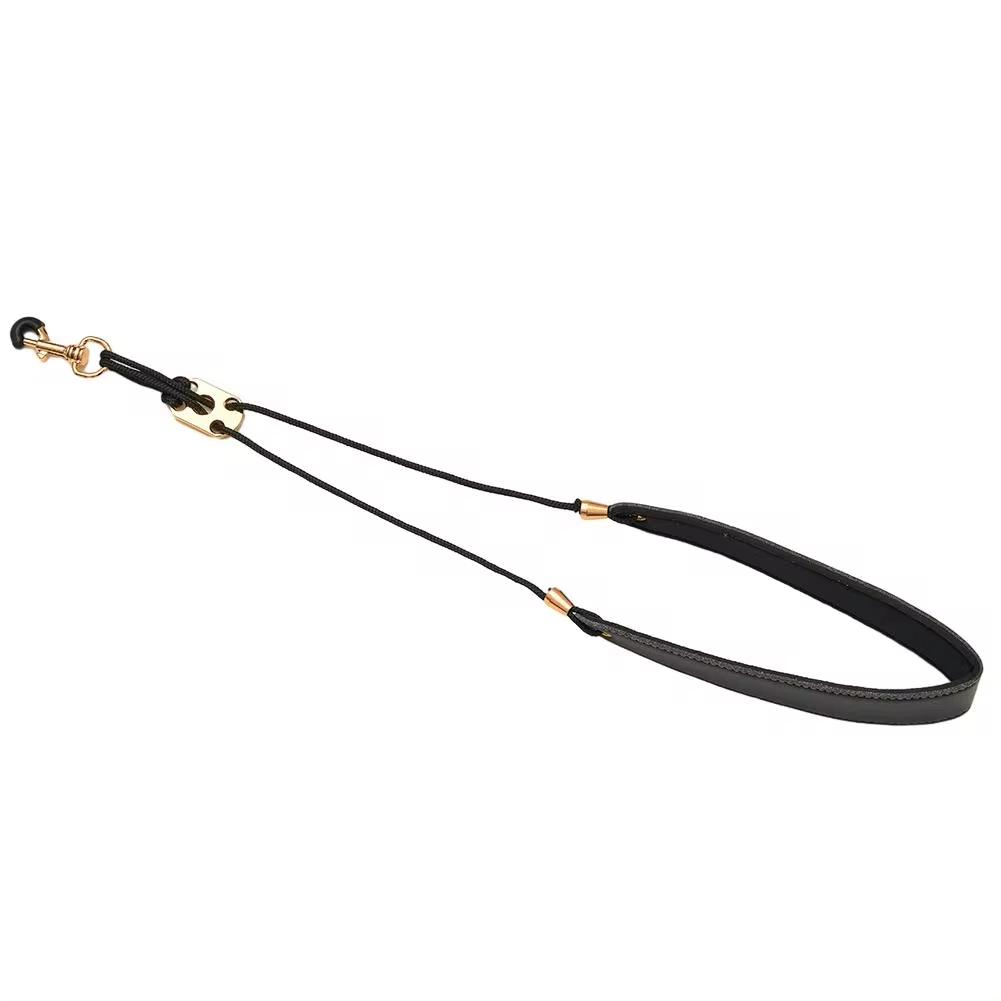 Leather Saxophone Strap Saxophone Lanyard Neck Strap Protection Neck for Soprano Tenor Alto Baritone Sax Musical Instrument
