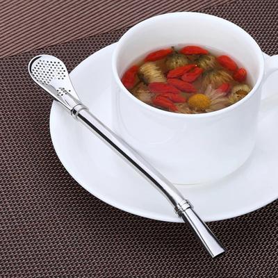 Mutfak Paslanmaz Çelik Çay İçme Mate Saman Kabak Filtre Kaşık Çay Araçları