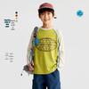 Gulu Diary Kids Printed Color-Block Long Sleeve T-Shirt