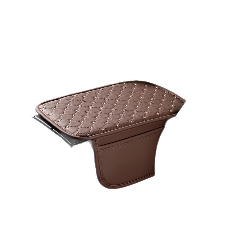Universal Diamond-Pattern Thin Armrest Box Protective Cover