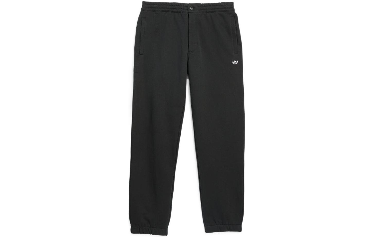

Adidas Originals Knitted Sweatpants Unisex Black Moderate Straight Fit Pants HK9864 XS