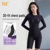 361° Women's Long Sleeve One-Piece Rash Guard Swimsuit