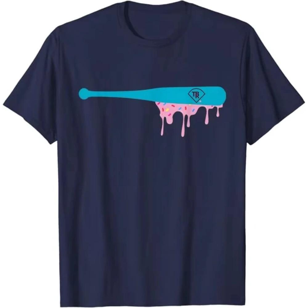 Baseballová pálka s posypem Drip Tričko Humor Vtipné Sportovní oblečení Oblečení Krátký rukáv Grafické tričko Topy Krátký rukáv Halenky Dárky