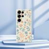 For Samsung Galaxy S25 Ultra Case Yellow Flowers Pattern Printing Straight Edge TPU Phone Back Cover