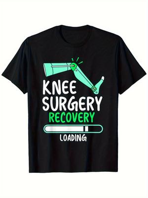 Knee Surgery Recovery Loading Pattern T-Shirt - Humorous And Relatable Parent T-Shirt