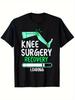 Knee Surgery Recovery Loading Pattern T-Shirt - Humorous And Relatable Parent T-Shirt