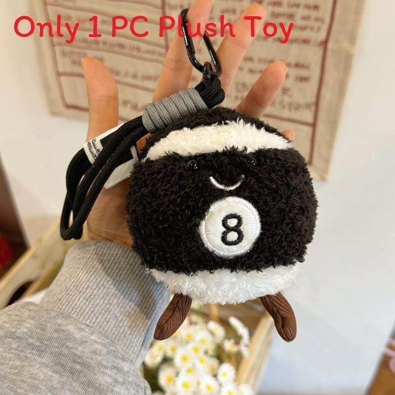 Billiards Plush Toy Keychain Cute Cartoon Doll Backpack Pendant Gift Holiday