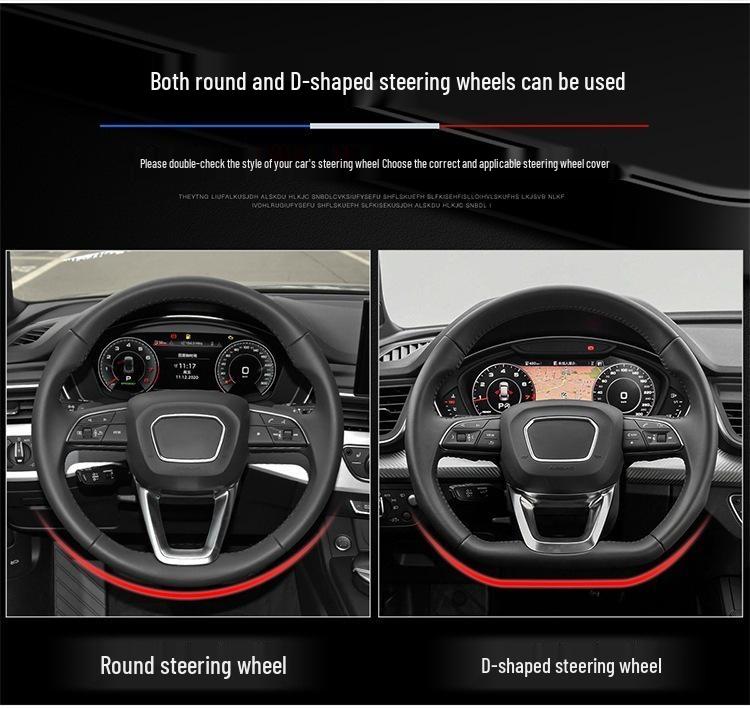 BYD Qin Plus Carbon Fiber Steering Wheel Cover: Non-Slip, All-Season, for Qin Plus DMI