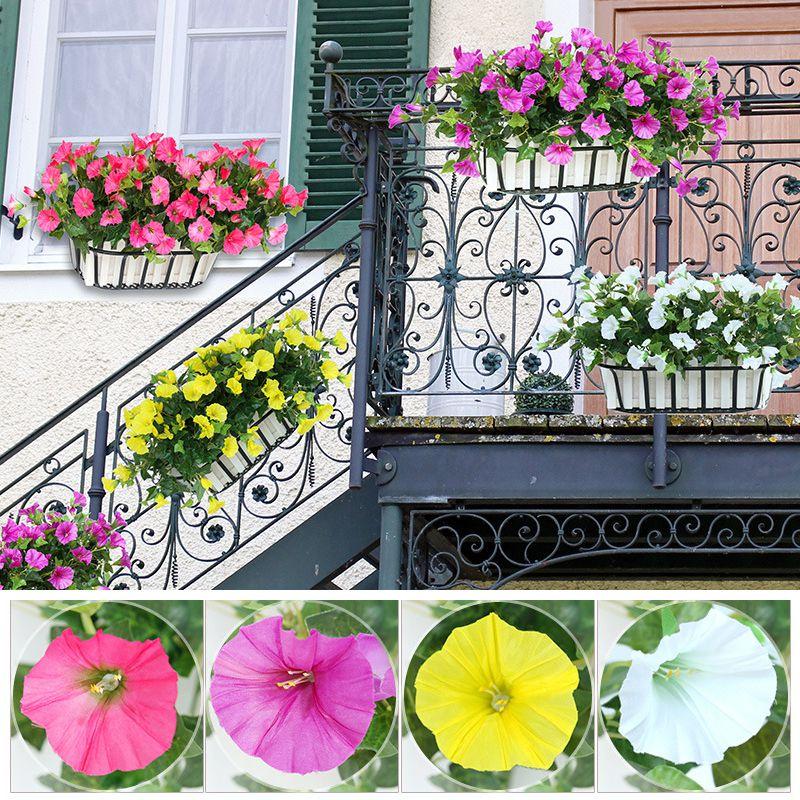 Artificial 35cm Morning Glory Flower Silk Petunia Vine Wall Home Decor