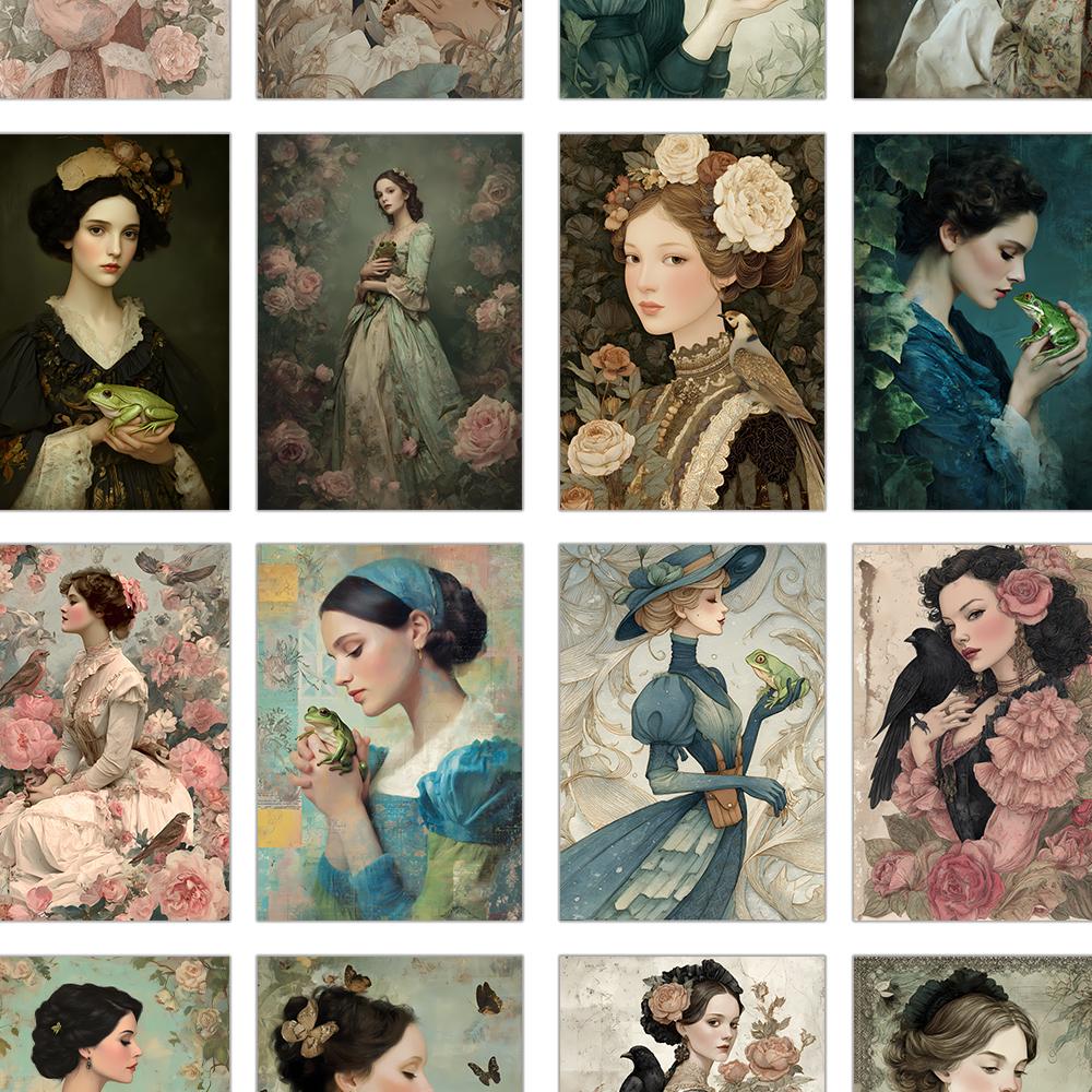 32 Stück, Froschkönig Postkarte, Märchen, Geburtstags-/Jubiläumsgeschenk, Sammlerstück, Geeignet zum Verschenken, Kann verschickt werden.