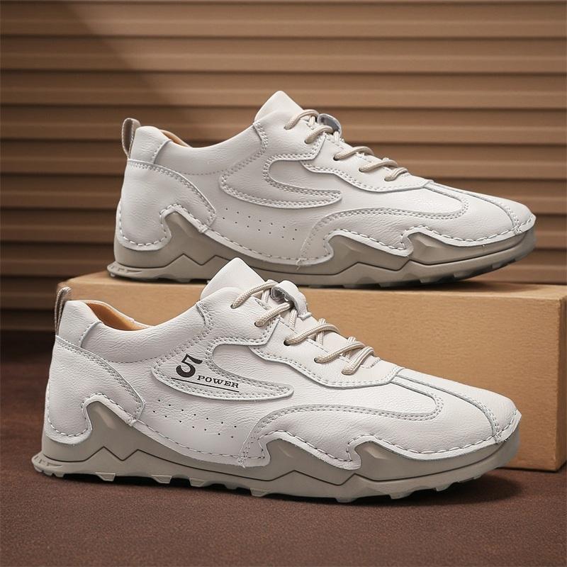 Plus Size 46 Men Split Leather Casual Leather Shoes Men Loafers Comfortable Driving Shoe Moccasins Man Flats Shoes