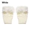 Winter Half Finger Elastic Thicken Warm Warm Mittens Knitted Gloves Faux Rabbit Hair Gloves