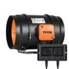 VEVOR Inline Duct Fan, 203.2mm 506.2 CFM with Temperature Humidity Controller, Quiet EC-motor Ventilation Exhaust Fan for Cooling Booster, Grow Tents