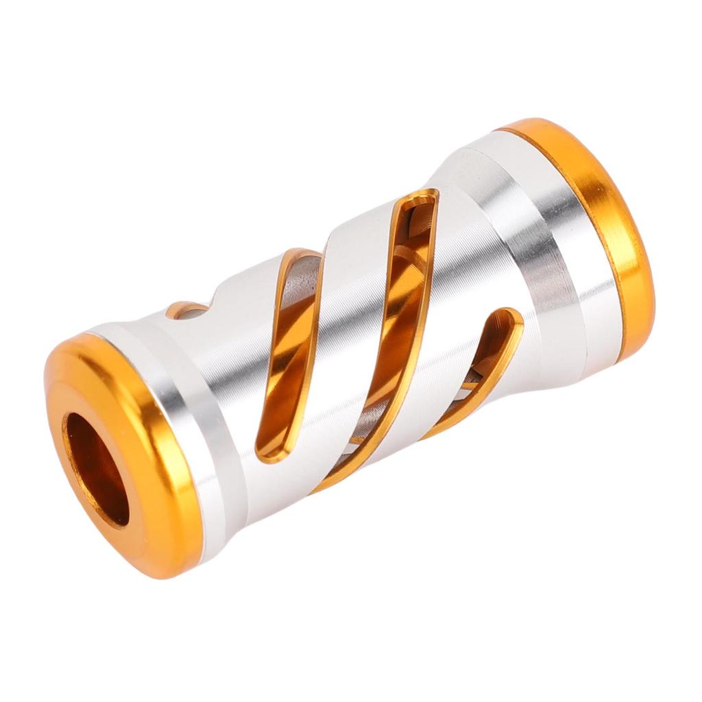 Fishing Reel Handle Knob Alloy Lightweight Wear Resist Spiral Pattern Reel Handle Grip Ball Silver Gold