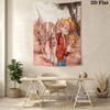 Spirou Honor Wall Tapestry Aesthetic Wall Hanging Printed Fabric Blanket Decorative Tapestries for Bedroom Living Room Home Decor