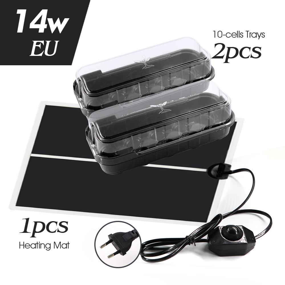 14/35W Plăcuță de Încălzire Plante Încălzitor Covoraș Termic Tăvi Răsaduri Pepinieră Cutie Germinare Seră Ștecher US/EU/UK/AU Control Temperatură