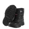 Black high-top velvet warm outdoor rain boots car wash labor insurance wear-resistant medium and high waterproof cotton shoes