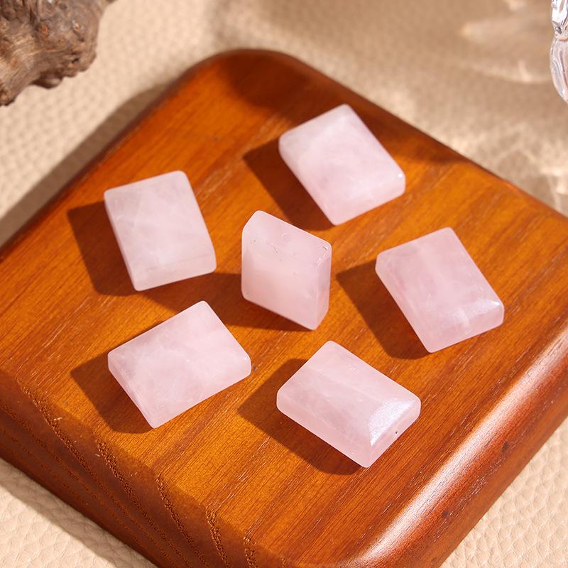 White and Purple Crystal Wushi Pai Ring Face Beads for DIY Jewelry Accessories