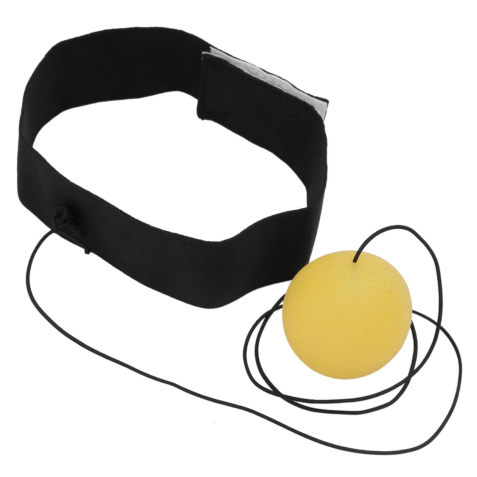 

Профессиональный боксерский рефлекторный мяч для тренировки скорости реакции, боксерский мяч с повязкой на головуЖелтый жёлтый