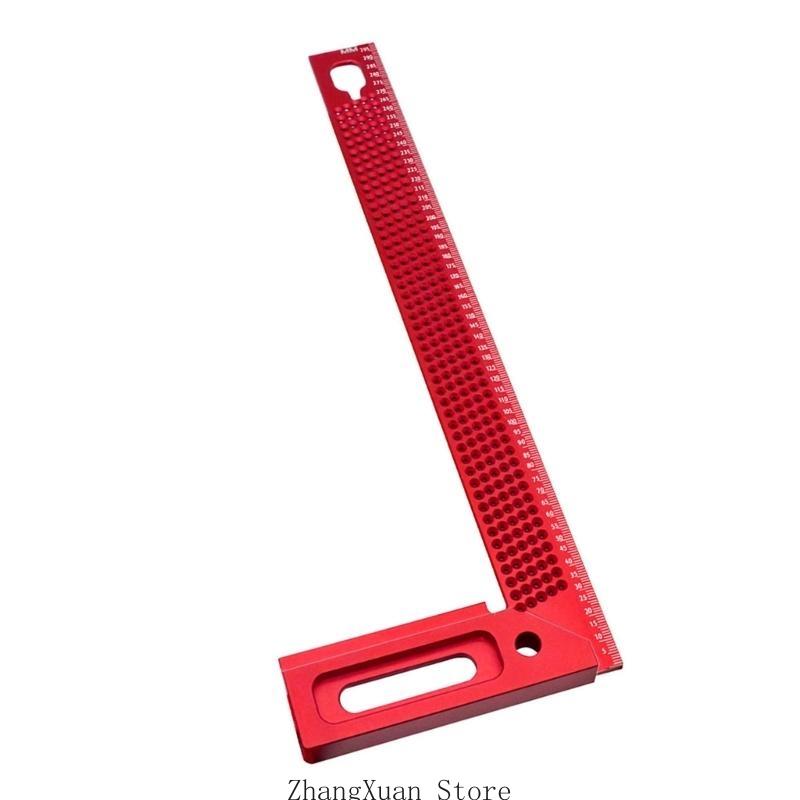 Woodworking Measurement Ruler Hole Positioning Gauge Ruler T-Type Carpentry Tool 3XUF
