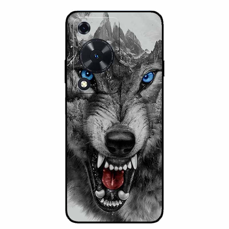 Phone Case For Huawei Nova Y63/ Y72S Case Animal Soft TPU Silicone Back Cover Case For Huawei Nova Y72S TPU Black Funda Nova Y63
