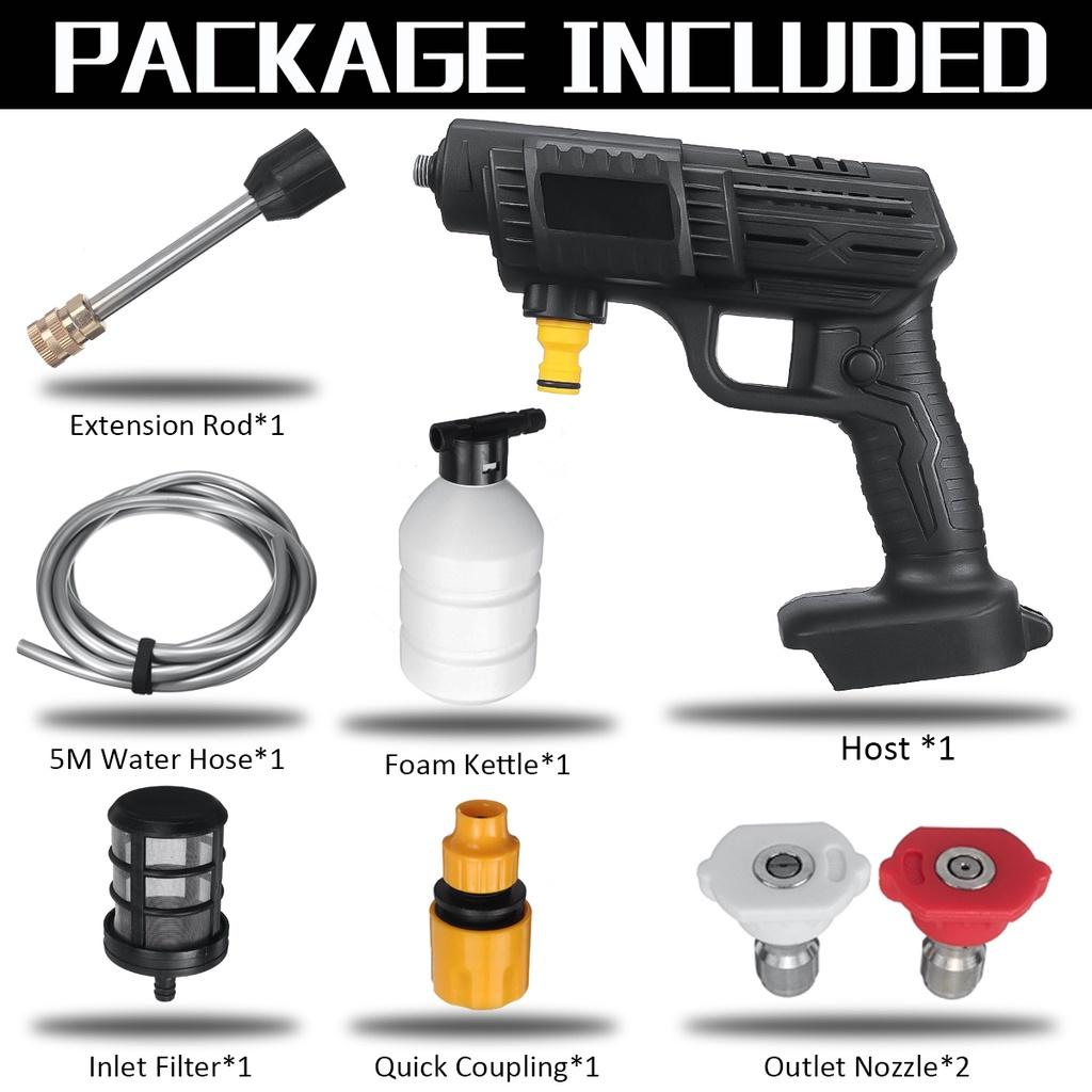 

Мойка высокого давления 88Vf 30BAR 0-15000 мАч Пистолеты для мойки автомобиля Пеногенератор Для мытья автомобиля Для аккумулятора 18 В 900 Вт Only machine