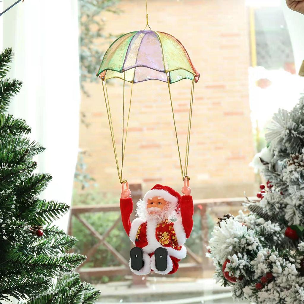 Elektrische Kletterleiter Weihnachtsmann mit Perlen - Grenzüberschreitende Weihnachtsdekoration und Kindergeschenk für Einkaufszentren
